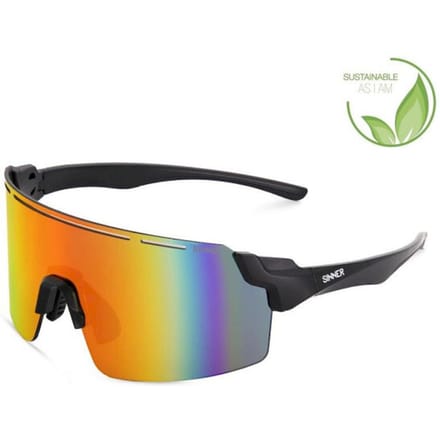 SINNER Amla - Sportbril/ Zonnebril - Mat zwart - Unisex - One size - BIO based frame