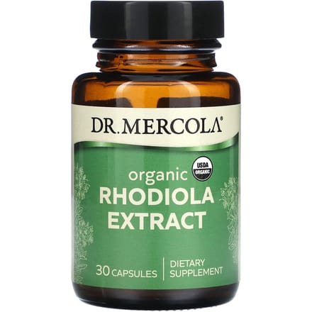 Dr. Mercola, Extrait de Rhodiola Biologique, 30 Capsules