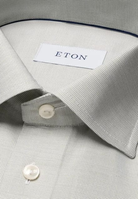 Eton - Overhemd Beige Eton Twill Lange Mouw Overhemd Beige 100012258