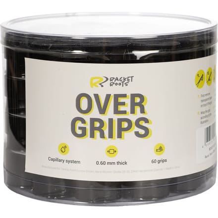 Racket Roots RR Grip Box 60 Stuks-Zwart