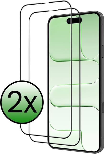 Screenprotector - 2 Stuks Geschikt voor Apple iPhone Air - Full Cover - Beschermglas - Gehard Glas - Tempered Glass - Screen Protector