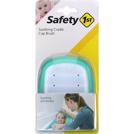 Safety 1st, soothing cradle cap brush, 1 piece white