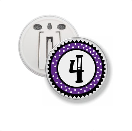 Button Met Clip 58 MM - 4