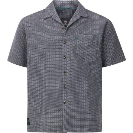 Jan Vanderstorm herren Overhemd Met Korte Mouwen - 43/44 - blauw - Plus Size