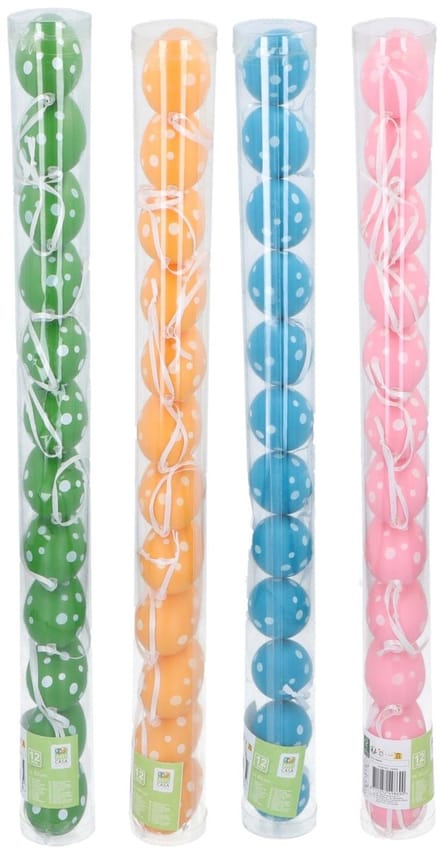 Easter eggs Ã˜6cm 4as 12pc