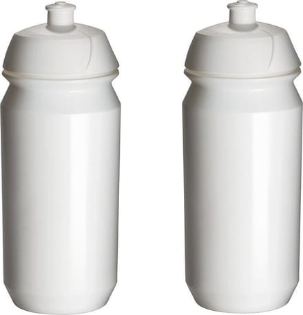 2 x Tacx Shiva Bidon - 500 ml - Wit - Drinkbus