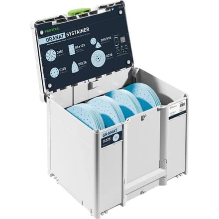Festool 578281 Schuurschijvenbox Diameter 225 mm Korrelgrootte (num): 80, 120, 180, 220 1 stuk(s)