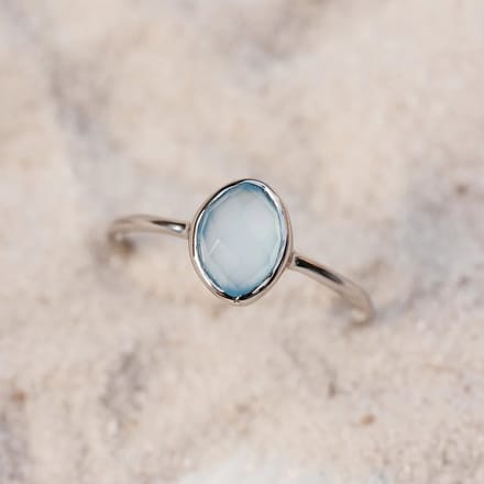 Pura Vida - Organic Stone Ring - maat 6