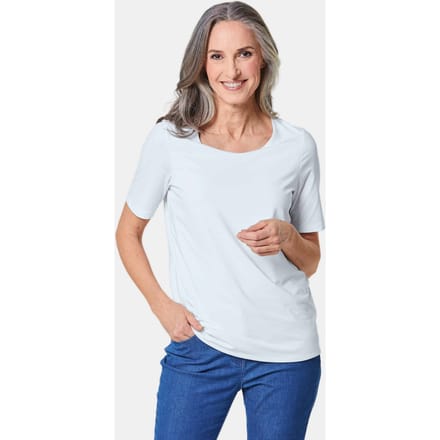 Verzorgd shirt dat mooi in model blijft - wit - Gr. 26 van Goldner Fashion