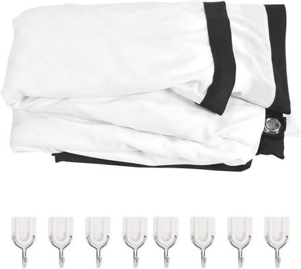 Projectiescherm Opvouwbaar - Draagbaar Scherm - Thuisbioscoop Presentaties - Kreukvrij Polyester - 100 inch - Wit