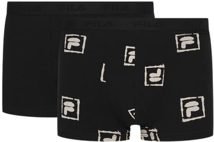 Fila Boxershorts 2-pack Zwart - S