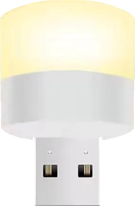 Ibley Mini USB-A LED Nachtlamp – Warm Wit – 6500K – Compact & Energiezuinig