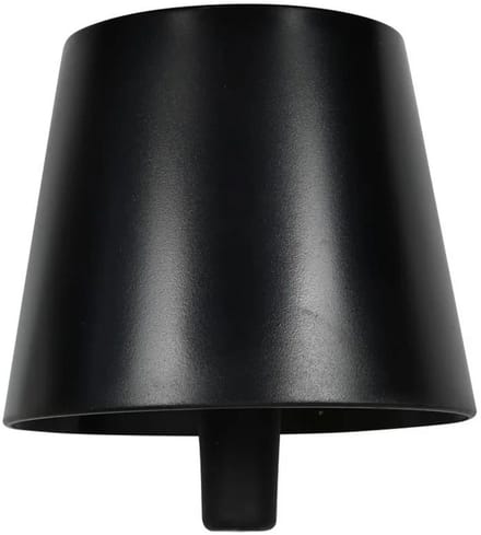 Flessenlamp - Zwart - Tafellamp Oplaadbaar - Warm wit