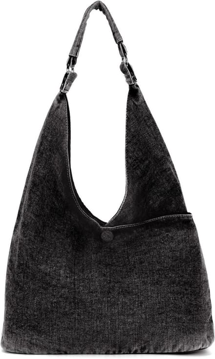 Grote Canvas Hobo Schoudertas voor Dames met Veel Ruimte