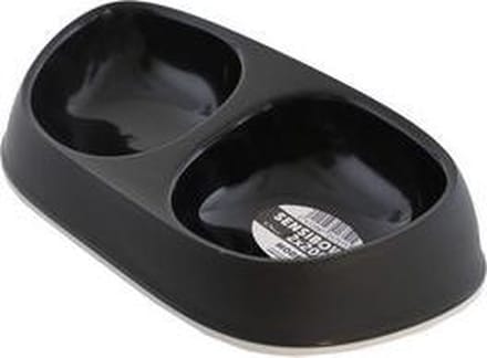 Moderna Sensi Bowl - Dubbele Voerbak - Zwart