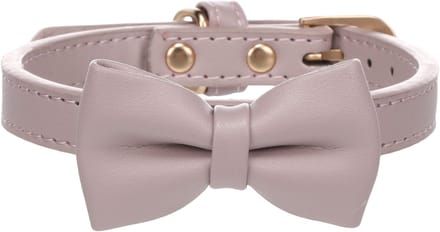 Flamingo - Hond Halsband met strik Nela Violet S 29-35cm 15mm