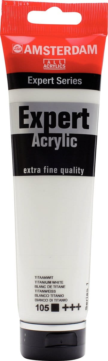 Amsterdam Expert Series Acrylverf Tube 150 ml Titaanwit 105