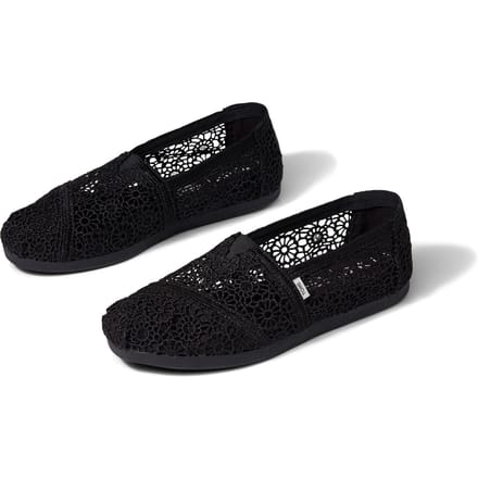 TOMS Alpargata Polyester Zwarte Damesspadrilles