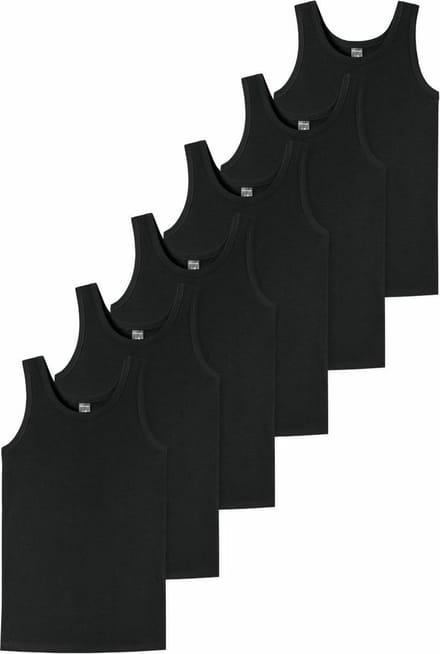 Schiesser Jongens onderhemd 6 pack Teens Boys - 95/5 Cotton