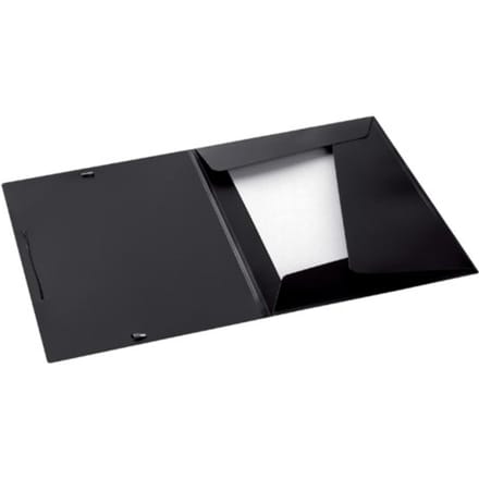 Elastomap Jalema college file A4 3 klepppen PP zwart