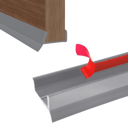 Zelfklevend Sokkelrubber met Afdichtingslip voor Plinten 15-18mm