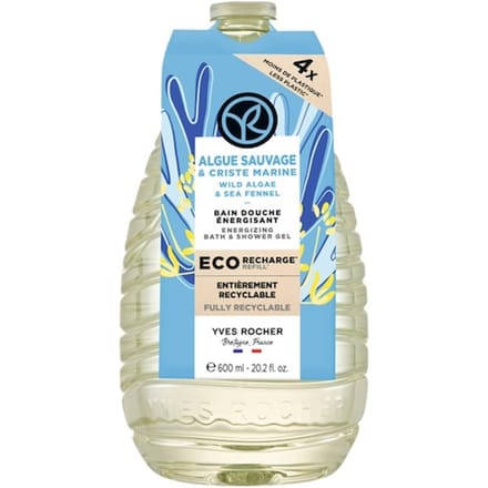 Yves Rocher Wild Algae & Sea Fennel Energenzing Bad- Douchegel Dames 600 ml
