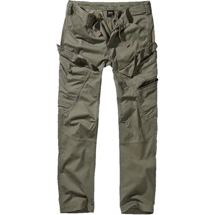 Brandit - Adven Slim Fit Cargobroek - M - Groen