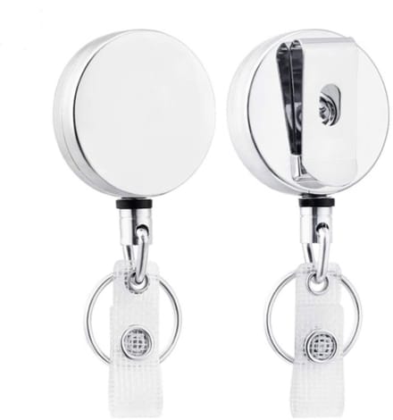 Travel Cords - Badgehouder RVS - Duurzaam - 360° Roteerbaar