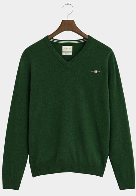 Gant Pullover Groen SUPERFINE LAMBSWOOL V-NECK 87212/303