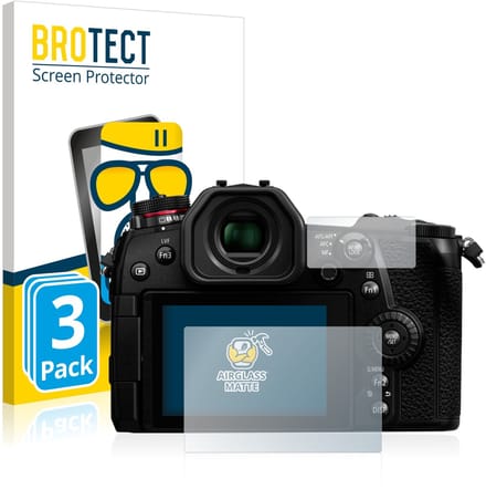 BROTECT - Screenprotector voor Panasonic Lumix DC-G9 - Folie Beschermfolie Beschermglas matte 3 Stuks