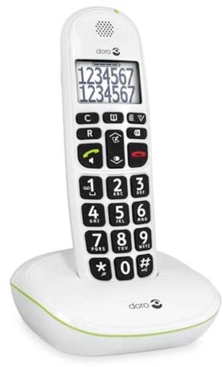 Draadloze Telefoon met Eenvoudige Bediening en DECT Technologie - Wit