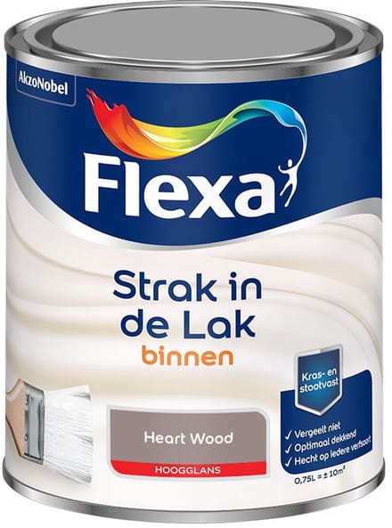 Flexa - Strak In De Lak Binnenlak Hoogglans - Heart Wood - Mengverf - 750 Ml