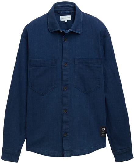 Tom Tailor Denim - Overhemd van denim - Maat XS - raw bright blue denim