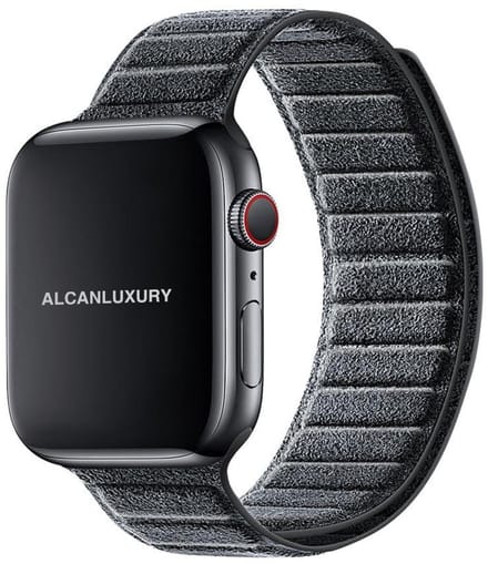 Alcanluxury Alcantara Apple Watch band 38/40/41/42 mm - Space Grey
