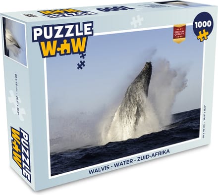 Puzzel Walvis - Water - Zuid-Afrika - Legpuzzel - Puzzel 1000 stukjes volwassenen