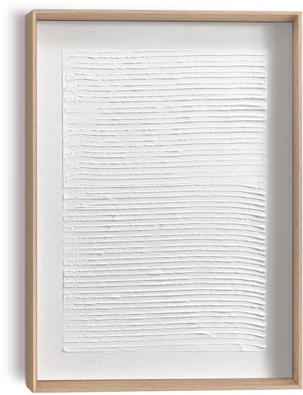 Schilderij 3D Art Zachte Lijnen - 40 x 30 - Hout - REINDERS