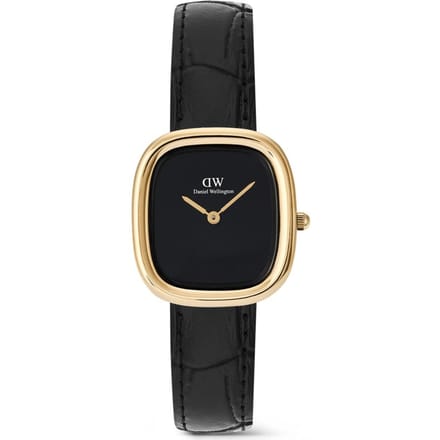 Daniel Wellington DW Watch Margot Reading Onyx Ceramic Gold 24x26mm