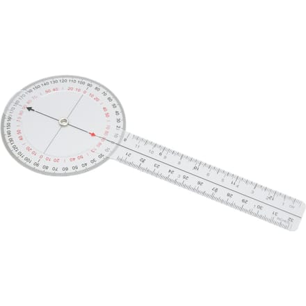 Rapporteur Règle d'Angle Mesure Échelle Claire Limbe Transparent Angle Goniomètre Règle pour Courbure Vertébrale white