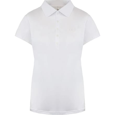 Under Armour Golf HeatGear korte mouw wit dames poloshirt 1272336 100