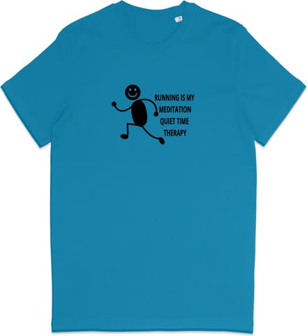T Shirt Dames Heren - Hardlopers - Quote Grappig - Joggers - Blauw - Maat M