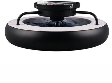 Plafondventilator | 40 cm | plafond ventilatoren | LED | zwart | kunststof | modern functioneel design