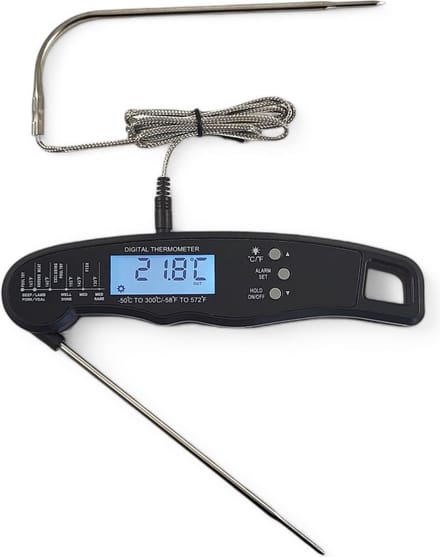 Keukenthermometer met Draad – Digitale BBQ thermometer - Vleesthermometer keuken - Kernthermometer - Temperatuur range -50 °C tot 300°C - Qwality®