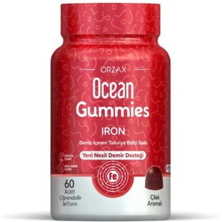 Orzax Ocean Gummies IJzer 60 Kauwbare Gel Vorm