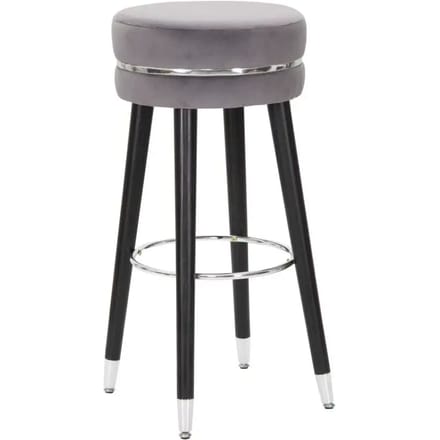 Barkruk Paris Grigio/silver Ø 35×74 cm