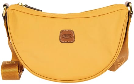 BRIC'S schoudertas X-Bag Halfmoon Bag Honey mosterdgeel
