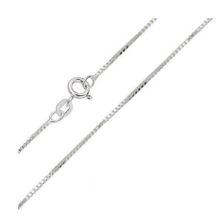 Zilveren collier ketting venetiaanse schakel 50cm
