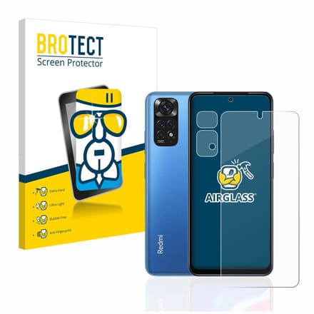 Screenprotector voor Xiaomi Redmi Note 11 (Voor+Camera) Beschermglas transparant