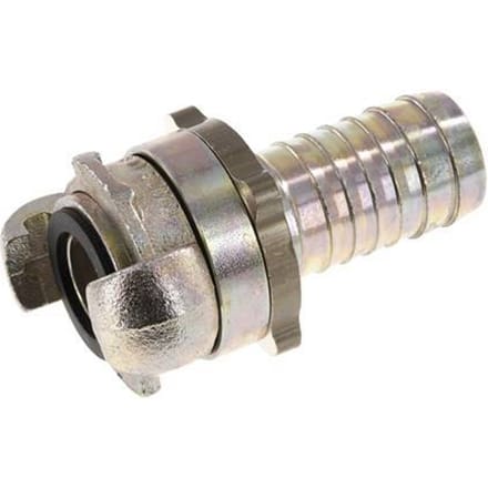 Gietijzer DN 18 DIN 3238 Compressor Klauwkoppeling met 25 mm Slangpilaar