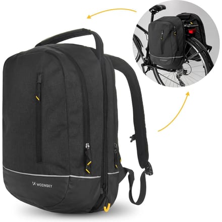 Wozinsky WBB30BK Serie - Fietstas - 30L - Zwart - Regenbescherming