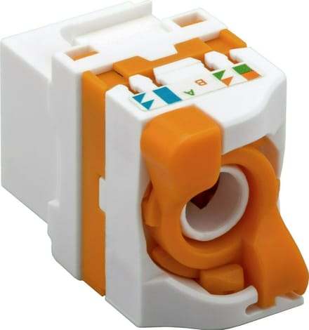 DSIT Cat6 UTP Keystone Connector - Toolless Twist